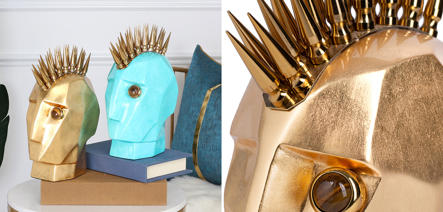 Аксессуар Kelly Wearstler Head Trip Sculpture Gold Аксессуар Kelly Wearstler Head Trip Sculpture Gold - Loft-Concept в Рязани
