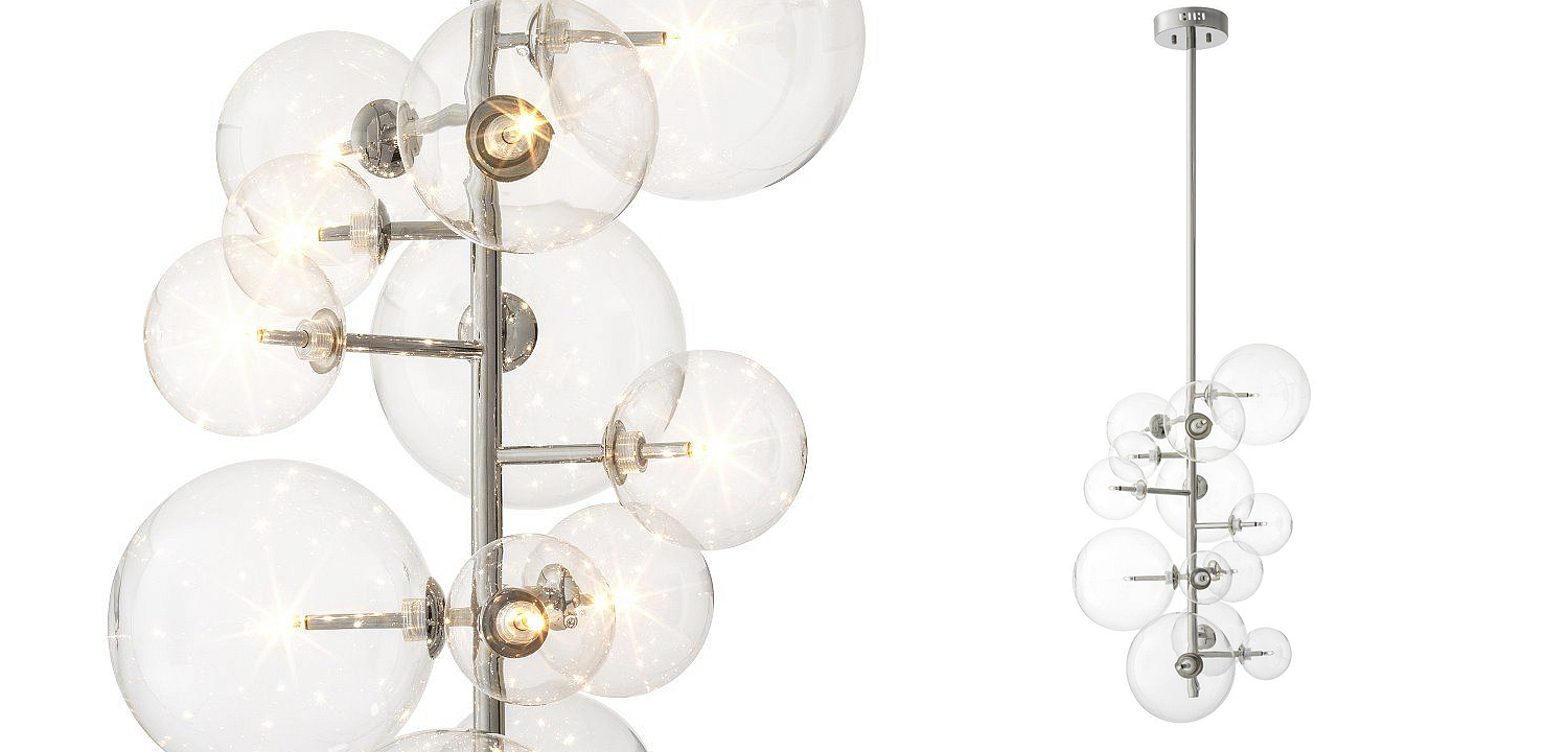 Люстра Eichholtz Chandelier Ezra Nickel Люстра Eichholtz Chandelier Ezra Nickel - Loft-Concept в Рязани