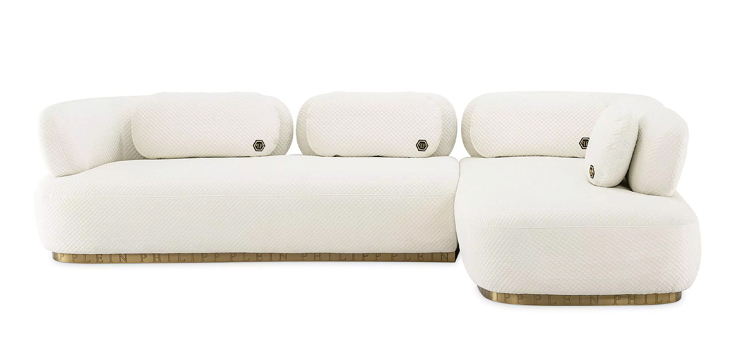 Диван Philipp Plein Sofa Signature Lounge Белый Диван Philipp Plein Sofa Signature Lounge Белый - Loft-Concept в Рязани