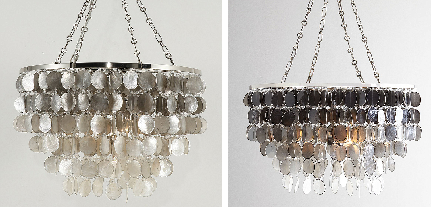 Люстра из ракушек SHELL Chandelier grey 61 Люстра из ракушек SHELL Chandelier grey 61 - Loft-Concept в Рязани