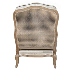 Кресло со спинкой из ротанга Ellie Rattan Armchair beige print flax варинант исполнения - 2 | Loft Concept в Рязани