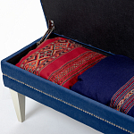 Мягкая банкетка с зоной для хранения Casket Blue варинант исполнения - 4 | Loft Concept в Рязани