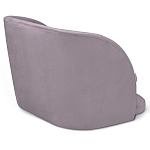 Барный стул со спинкой на 4-х деревянных ножках Сиреневый Велюр Ava Charm варинант исполнения - 3 | Loft Concept в Рязани