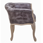 Кресло низкое в стиле прованс Louis French Armchair brown варинант исполнения - 2 | Loft Concept в Рязани