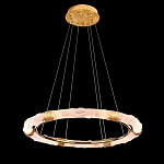 Люстра в форме кольца с золотым декором Warm Heavenly Light варинант исполнения - 5 | Loft Concept в Рязани