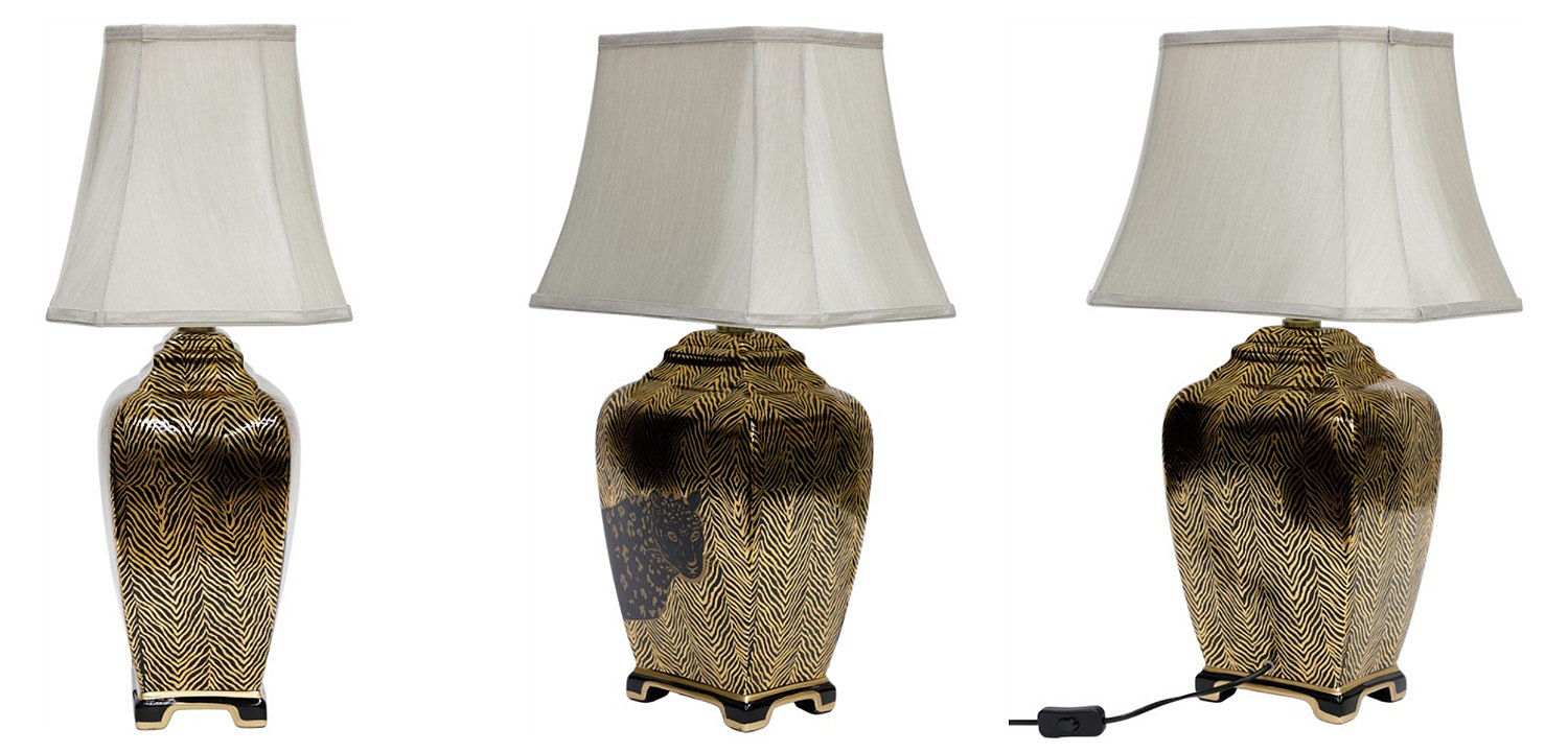 Настольная лампа Leopard Table lamp black and gold Настольная лампа Leopard Table lamp black and gold - Loft-Concept в Рязани