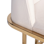 Стул обеденный велюровый кремовый с золотым каркасом Nobility варинант исполнения - 1 | Loft Concept в Рязани