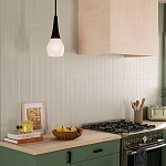 Подвесной светильник каплевидной формы с комбинированным плафоном из стали и белого матового стекла Kichler варинант исполнения - 7 | Loft Concept в Рязани