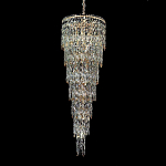 Люстра многоярусная каскадная с хрустальными подвесками Roul Crystal Light варинант исполнения - 4 | Loft Concept в Рязани