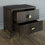 Тумба прикроватная с двумя ящиками Elsa Dreams Walnut варинант исполнения - 2 | Loft Concept в Рязани