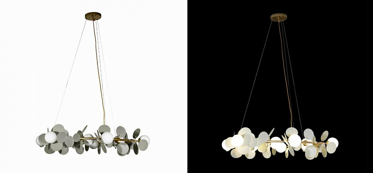 Люстра MATISSE Chandelier circle Gray диаметр 105 Люстра MATISSE Chandelier circle Gray диаметр 105 - Loft-Concept в Рязани