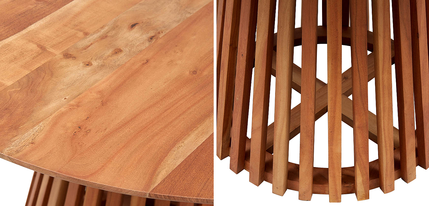 Обеденный круглый стол Seamus Wood Dining Table Обеденный круглый стол Seamus Wood Dining Table - Loft-Concept в Рязани