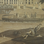 Обои ручная роспись Monuments of Paris Eau Forte on antique scenic Xuan paper варинант исполнения - 1 | Loft Concept в Рязани