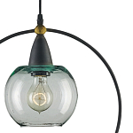 Подвесной светильник с прозрачным плафоном в тонком металлическом кругу Hanging Cascade Balls варинант исполнения - 1 | Loft Concept в Рязани