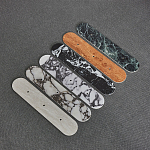 Бра с каменным основанием и 3-мя плафоном из стекла Shaw Marble Lighting варинант исполнения - 1 | Loft Concept в Рязани