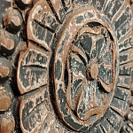 Индийский шкаф с орнаментом резьба из дерева Indian Antique Furniture  варинант исполнения - 4 | Loft Concept в Рязани