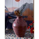 Ваза бордовая с 4-мя фактурными ручками Vase Burgundy Glaze варинант исполнения - 3 | Loft Concept в Рязани