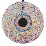 Подвесной светильник из фактурного двойного стекла Heterochromia варинант исполнения - 3 | Loft Concept в Рязани