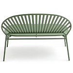 Зелёная скамья из стали Goodwin Metal Bench Green варинант исполнения - 3 | Loft Concept в Рязани