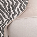 Кресло без подлокотников бежевое с принтом Macrocosm варинант исполнения - 2 | Loft Concept в Рязани