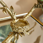 Подсвечник с двумя попугаями из фарфора на бронзовой ветке Eden Garden варинант исполнения - 4 | Loft Concept в Рязани