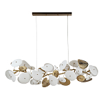 Люстра с белыми и золотистыми цветами G9 Dahlia Flowers Lamp варинант исполнения - 3 | Loft Concept в Рязани