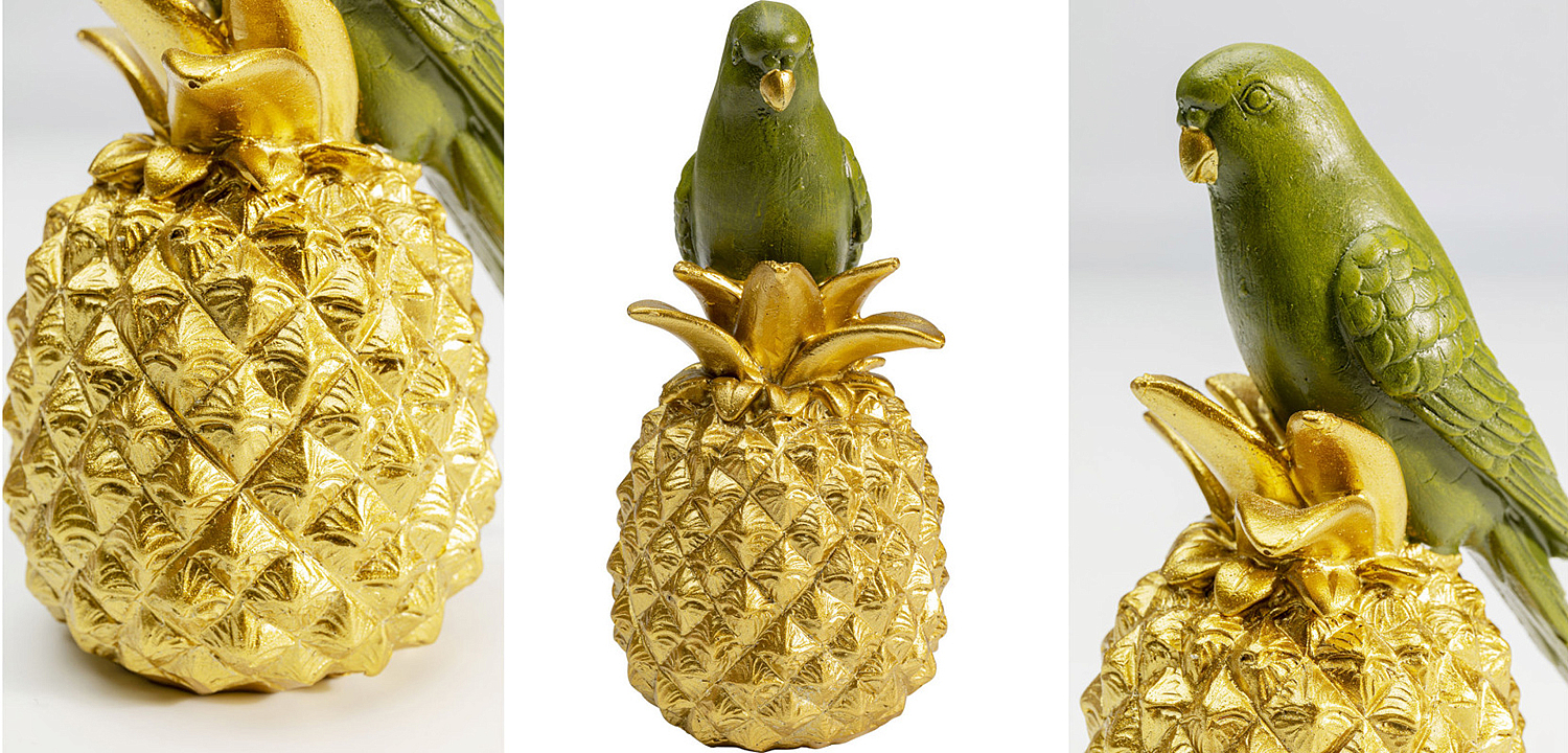 Статуэтка Green Parrot on a Pineapple Статуэтка Green Parrot on a Pineapple - Loft-Concept в Рязани