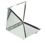 Зеркало двухстороннее квадратное из натурального камня Змеевик с декоративной вставкой в виде ящерицы Silver Stone Mirrors варинант исполнения - 3 | Loft Concept в Рязани