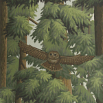 Обои ручная роспись Redwoods Colourway SC-281 on scenic paper варинант исполнения - 2 | Loft Concept в Рязани