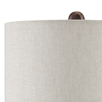 Настольная лампа из мрамора с тканевым абажуром Seductress варинант исполнения - 2 | Loft Concept в Рязани