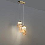 Подвесной светильник волнистой формы из фактурного стекла Wave варинант исполнения - 4 | Loft Concept в Рязани