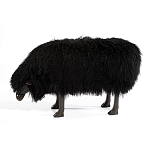 Банкетка Овечка черная Sheep Bench Black head down варинант исполнения - 1 | Loft Concept в Рязани