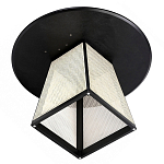 Обеденный стол с круглой чёрной столешницей и плетёным основанием Savanna Round Table варинант исполнения - 2 | Loft Concept в Рязани