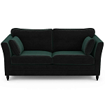 Диван с обивкой из велюра зеленый Gibbs Dark Green Sofa варинант исполнения - 1 | Loft Concept в Рязани