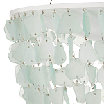 Люстра круглая с каскадом из декоративных элементов Sea Glass варинант исполнения - 2 | Loft Concept в Рязани