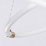 Люстра подвесная с двумя пересекающимися белыми светодиоидными кольцами Luke Lampco Tracer Lamp варинант исполнения - 7 | Loft Concept в Рязани