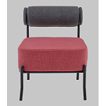 Кресло Ponpoun тёмно-серый бордо варинант исполнения - 4 | Loft Concept в Рязани