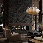 Подвесной светильник с белым фигурным абажуром и мягкими волнистыми краями Cloud Motion  варинант исполнения - 21 | Loft Concept в Рязани