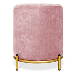 Банкетка овальная пыльно-розовый велюр на 4-х металлических ножках золотого цвета SANJAY варинант исполнения - 3 | Loft Concept в Рязани