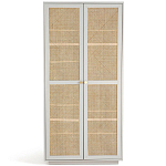 Шкаф с двумя дверцами из плетеного ротанга Tomio Wicker Furniture варинант исполнения - 1 | Loft Concept в Рязани