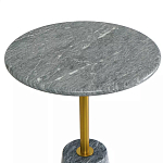 Кофейный столик круглый из мрамора серый Reliable Foundation варинант исполнения - 3 | Loft Concept в Рязани