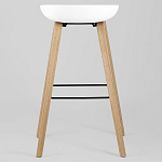 Барный стул на ножках из натурального дерева Boras White варинант исполнения - 4 | Loft Concept в Рязани