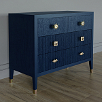 Бельевой Комод с 4 ящиками Elsa Dreams Blue варинант исполнения - 1 | Loft Concept в Рязани