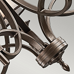 Люстра с белыми тканевыми абажурами в прозрачных стеклянных цилиндрах Kichler варинант исполнения - 20 | Loft Concept в Рязани