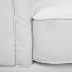 Кресло низкое с мягкой обивкой из велюра на 4-х ножках из массива березы Sophie Armchair white варинант исполнения - 6 | Loft Concept в Рязани