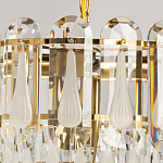 Люстра многоярусная с овальными прозрачными подвесками 36 см Harmonica варинант исполнения - 6 | Loft Concept в Рязани
