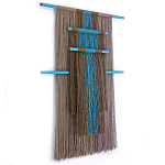 Дизайнерское Панно Макраме из хлопковых нитей Japan Wall Panel Blue варинант исполнения - 1 | Loft Concept в Рязани