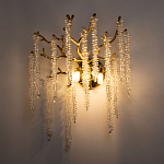 Бра золотого цвета с ветвями и хрустальными подвесками FAIRYTREE Light варинант исполнения - 2 | Loft Concept в Рязани