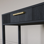 Элегантная Консоль Primo с выдвижным ящиком Черный дуб варинант исполнения - 4 | Loft Concept в Рязани