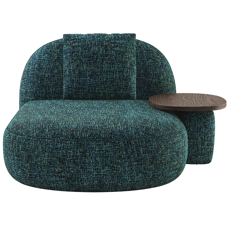 Кушетка Orus с овальным столиком  Изумрудный Орех в Рязани | Loft Concept 